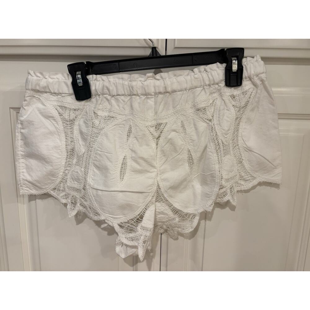 Free People Embroidered Brittany Micro Shorts M - Picture 4 of 6